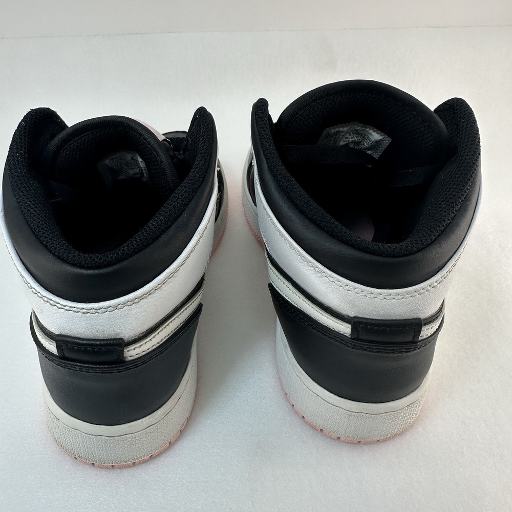 Air Jordan 1 Mid GS 5Y Black White Arctic Punch Pink 555112-061 Sneakers - Picture 7 of 16